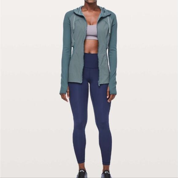 Lululemon Petrol Blue Rib Sleeve Dance Studio Jacket 4 - Picture 16 of 16